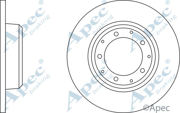 APEC BRAKING stabdžių diskas DSK2452